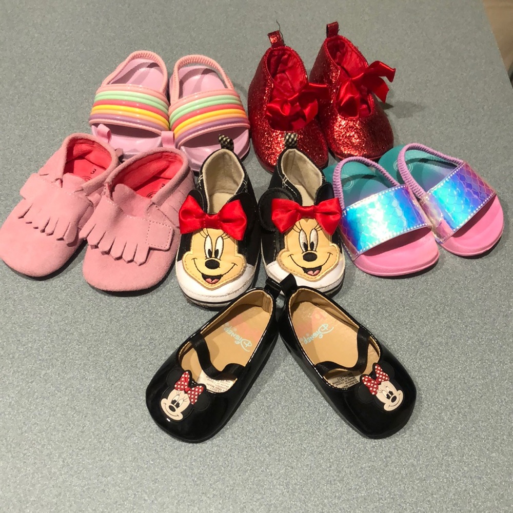 Toddler Girl Shoe Bundle lot of 6